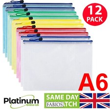 12X A6 PLASTIC WALLET POCKET