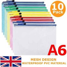 10X A6 PLASTIC WALLET POCKET
