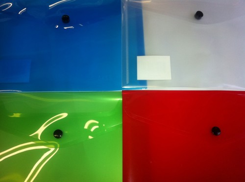 Plastic wallets assorted - a5,