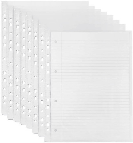Clear punched pockets 80 - a4,