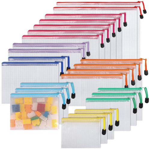 Plastic zip wallets - zip, folders