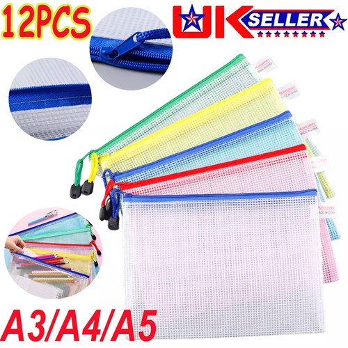 12pc plastic wallet - 12pc, a3/a4/a5
