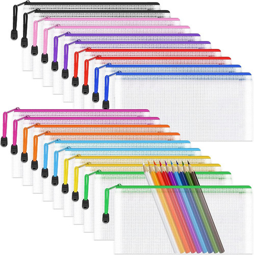 Mesh pencil pouch - a6, zipper