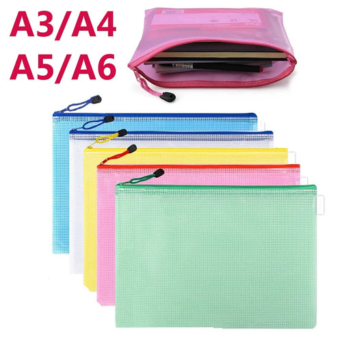 Plastic zip file bags - a3/a4/a5,