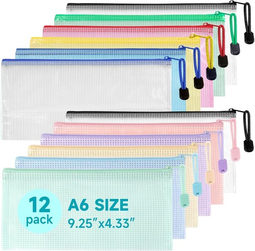 Pack plastic wallets - 12,