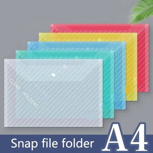 10x plastic wallets stud - a4,