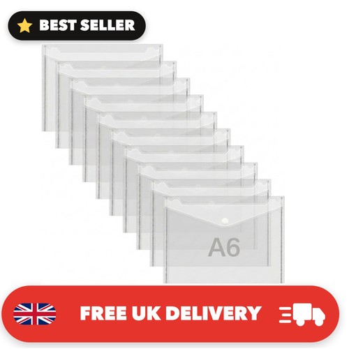 Pcs plastic wallets - 10, a6