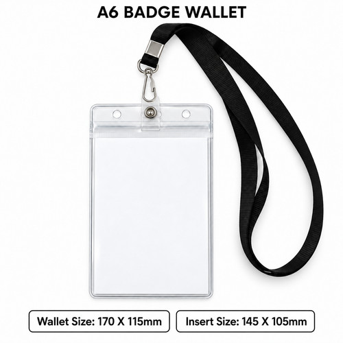 Clear badge holder - id,