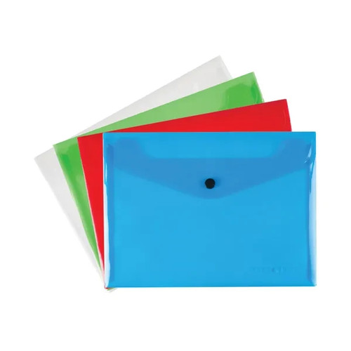 Plastic wallets assorted - a5,