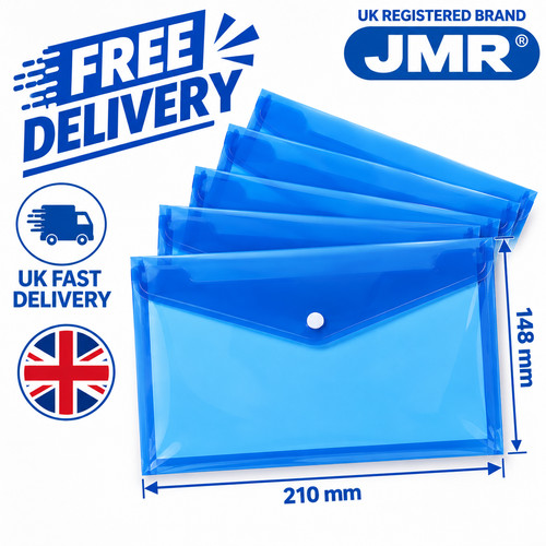 Plastic popper wallets - a5, x5